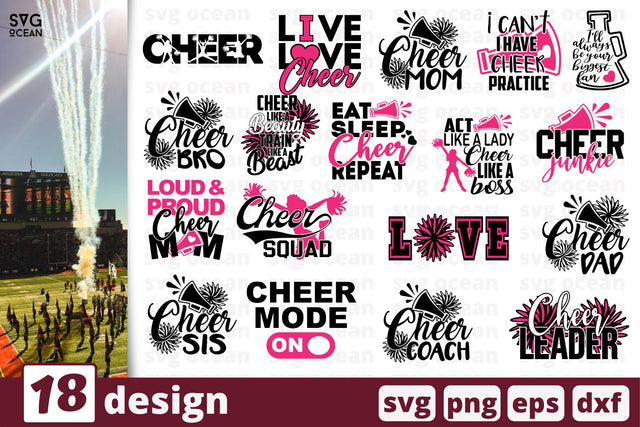 18 Cheer quotes cricut svg SVG SvgOcean 