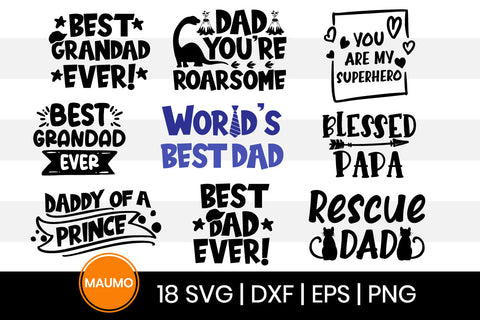 18 Father’s day svg bundle quotes SVG Maumo Designs 