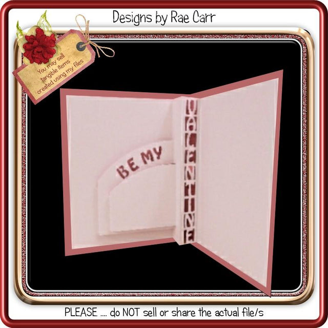 181 Valentine Pop Up Insert SVG Designs by Rae 