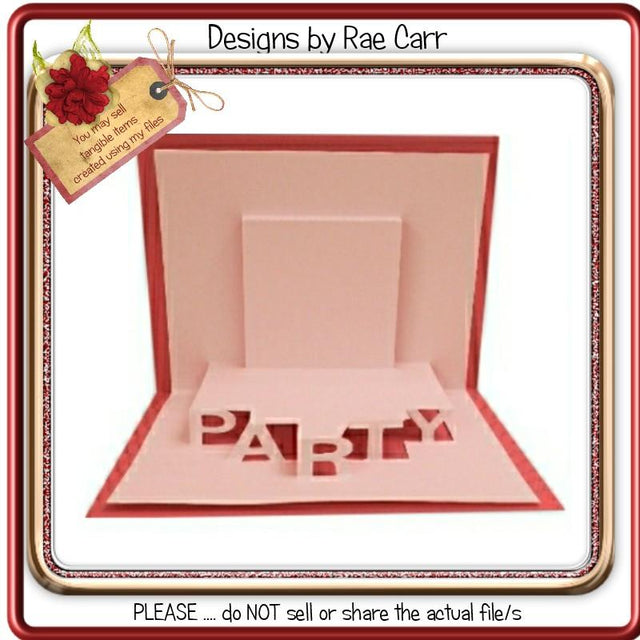 185 Party Pop Up Insert SVG Designs by Rae 
