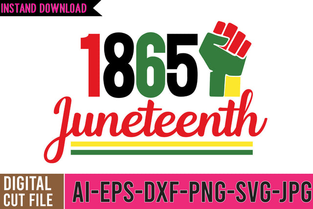 1865 Juneteenth SVG Cut File SVG BlackCatsMedia 