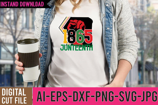 1865 Juneteenth SVG Design SVG BlackCatsMedia 