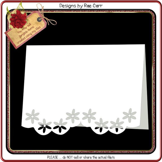 194 Border Edge Card SVG Designs by Rae 