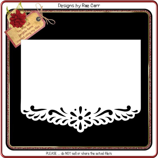 198 Border Edge Card SVG Designs by Rae 