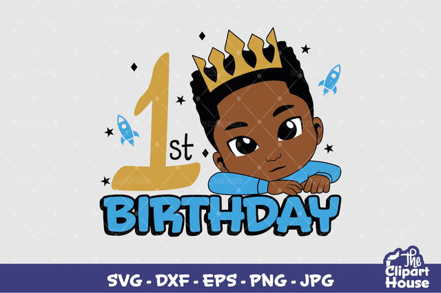 1st Birthday Boy SVG The Clipart House 