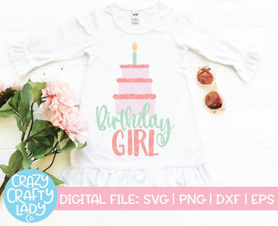 1st Birthday Girl SVG Crazy Crafty Lady Co. 