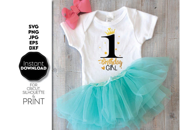 1st Birthday Shirt | First Birthday Number SVG March Design Studio 