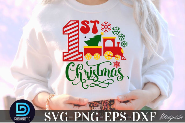 1st Christmas 2, Christmas SVG SVG DESIGNISTIC 