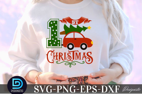 1st Christmas , Christmas SVG SVG DESIGNISTIC 