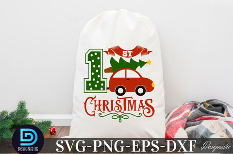 1st Christmas , Christmas SVG SVG DESIGNISTIC 