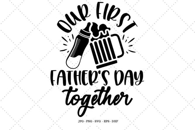 1st Father's Day, First Father's Day, From Wife, Gift for New Dad, Gift for Husband, Cute Fathers Day, Gift for Fathers Day SVG SVG Digital Designer 