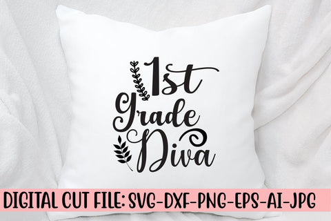 1st Grade Diva Svg Cut File SVG Syaman 