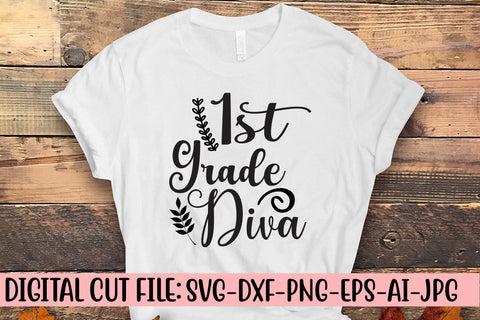1st Grade Diva Svg Cut File SVG Syaman 