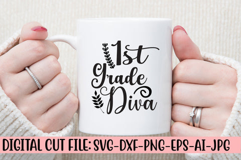 1st Grade Diva Svg Cut File SVG Syaman 