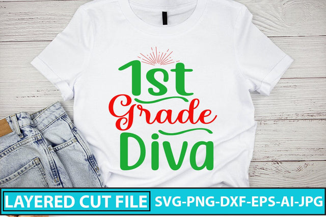 1st Grade Diva SVG Cut File SVG Syaman 