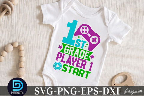 1st grade player 1 start, Back to School SVG SVG DESIGNISTIC 