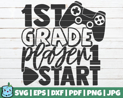 1st Grade Player 1 Start SVG MintyMarshmallows 