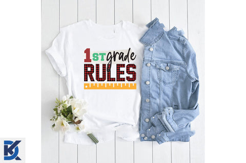 1st Grade Rules, Back to School PNG Sublimation SVGista 