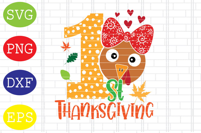 1st Thanksgiving Svg, Welcome Fall Svg, Hello Fall Svg, Pumpkin Svg, Autumn Svg SVG DigitalSvgFiles 