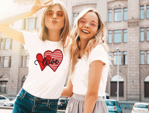 2 Hearts Valentine Machine Embroidery Design Embroidery/Applique DESIGNS Canada Embroidery 