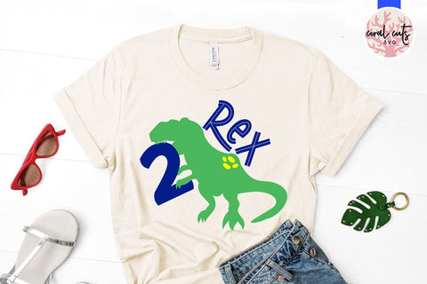 2 Rex - Birthday SVG EPS DXF PNG Cutting File SVG CoralCutsSVG 