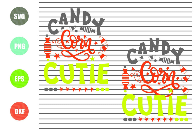 2 Styles Candy Corn Cutie Svg - Halloween SVG PNG DXF EPS Cut Files ...