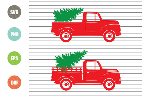 2 Styles Red Truck Svg, Christmas truck svg, Christmas truck tree svg, red Christmas truck svg, red vintage truck svg, Merry Christmas svg, Christmas shirt, vintage truck svg SVG Artstoredigital 