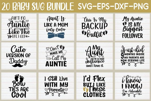 20 Baby Svg Bundle Designs & Graphics SVG md faruk hossain 