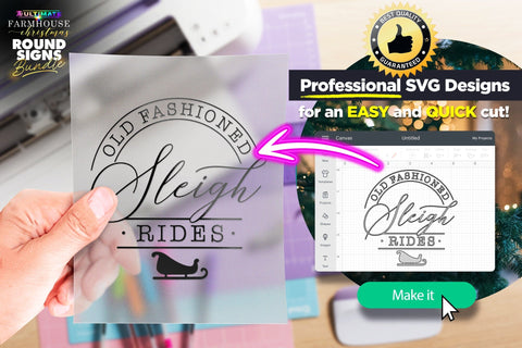 20 Christmas Round Signs Bundle Vol.2 | BEST SELLER | SVG Bundle SVG The Vintage Signs Shop 