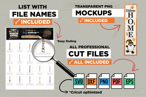 20 FALL Porch Signs Bundle | SVG Vertical Bundle | BEST SELLER SVG The Vintage Signs Shop 