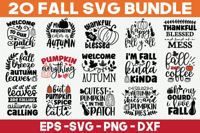 20 Fall Svg Bundle SVG md faruk hossain 
