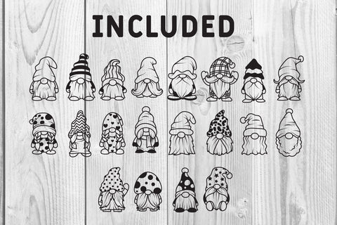 20 Gnomes svg, dxf, eps, png SVG dadan_pm 