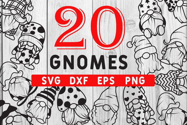 20 Gnomes svg, dxf, eps, png SVG dadan_pm 
