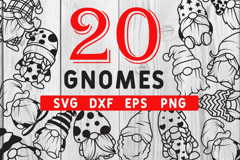 20 Gnomes svg, dxf, eps, png SVG dadan_pm 