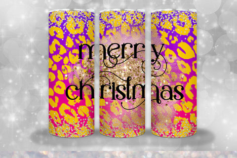 20 Oz Merry Christmas Glitter Sublimation Tumbler Sublimation Happy Printables Club 