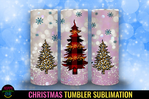20 Oz Merry Christmas Trees Tumbler Sublimation Sublimation Happy Printables Club 