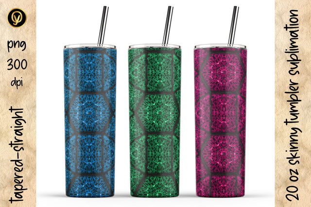 20 Oz Skinny Tumbler Abstract Geometric Lines Sublimation Design Pack Sublimation oyonnidesign 