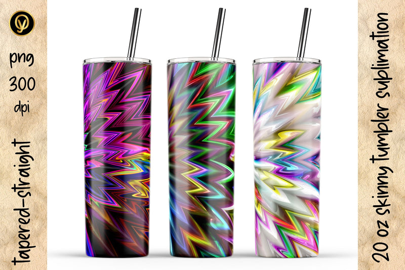 20 Oz Skinny Tumbler Abstract Geometric Sublimation Design Pack Sublimation oyonnidesign 