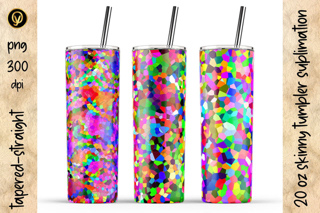 20 Oz Skinny Tumbler Abstract Geometric Sublimation Design Pack Sublimation oyonnidesign 