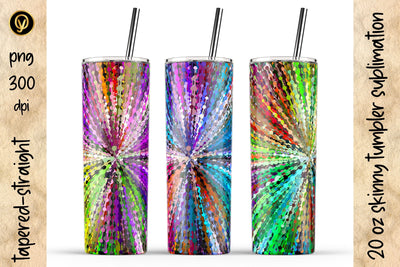 20 Oz Skinny Tumbler Abstract Geometric Sublimation Design Pack Sublimation oyonnidesign 