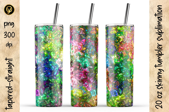 20 Oz Skinny Tumbler Abstract Geometric Sublimation Design Pack Sublimation oyonnidesign 