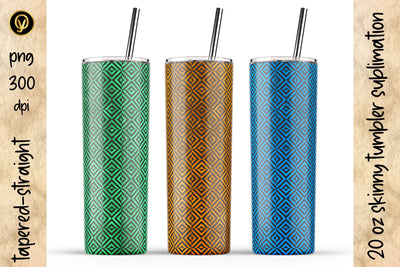20 Oz Skinny Tumbler Abstract Geometric Sublimation Design Pack Sublimation oyonnidesign 