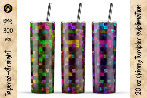20 Oz Skinny Tumbler Abstract Geometric Sublimation Sublimation oyonnidesign 