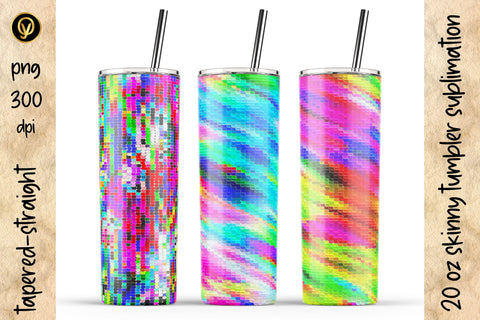 20 Oz Skinny Tumbler Abstract Geometric Texture Sublimation Design Pack Sublimation oyonnidesign 