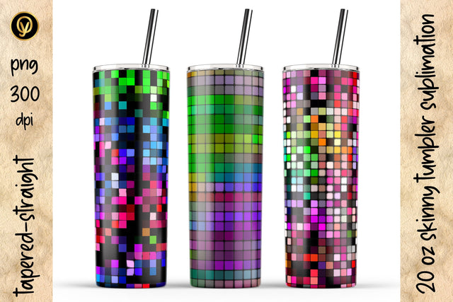 20 Oz Skinny Tumbler Abstract Geometric Texture Sublimation Design Pack Sublimation oyonnidesign 