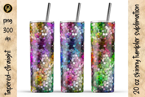 20 Oz Skinny Tumbler Abstract Geometric Texture Sublimation Design Pack Sublimation oyonnidesign 
