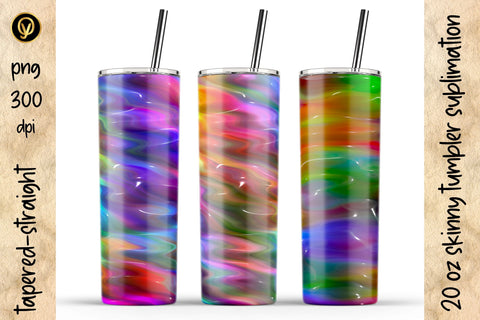 20 Oz Skinny Tumbler Abstract Glossy Sublimation Design Pack SVG oyonnidesign 