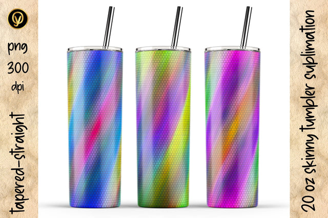 20 Oz Skinny Tumbler Abstract Gradient Lines Sublimation Design Pack Sublimation oyonnidesign 