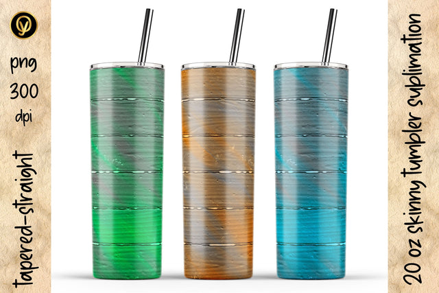 20 Oz Skinny Tumbler Abstract Sublimation Design Pack Sublimation oyonnidesign 