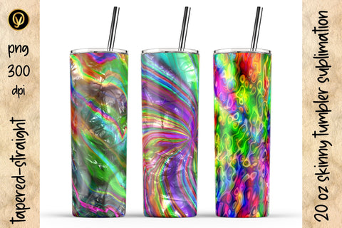 20 Oz Skinny Tumbler Abstract Sublimation Design Pack Sublimation oyonnidesign 